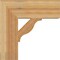 Ekena Millwork Funston Block Rough Sawn Bracket, Western Red Cedar, 6"W x 20"D x 20"H BKT06X20X20FST05RWR - alternate 2